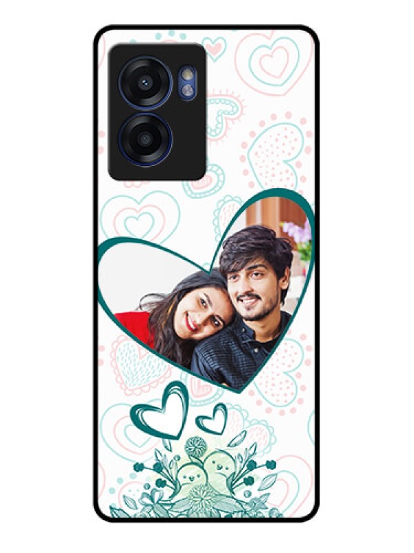 Custom Realme Narzo 50 5G Photo Printing on Glass Case - Premium Couple Design