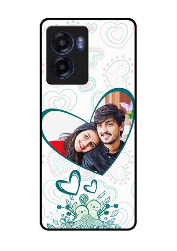 Realme Narzo 50 5G Photo Printing on Glass Case - Premium Couple Design