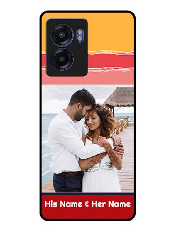 Custom Realme Narzo 50 5G Custom Glass Mobile Case - Colorful Case Design