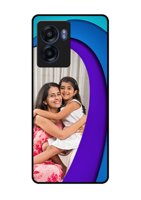 Realme Narzo 50 5G Photo Printing on Glass Case - Simple Pattern Design