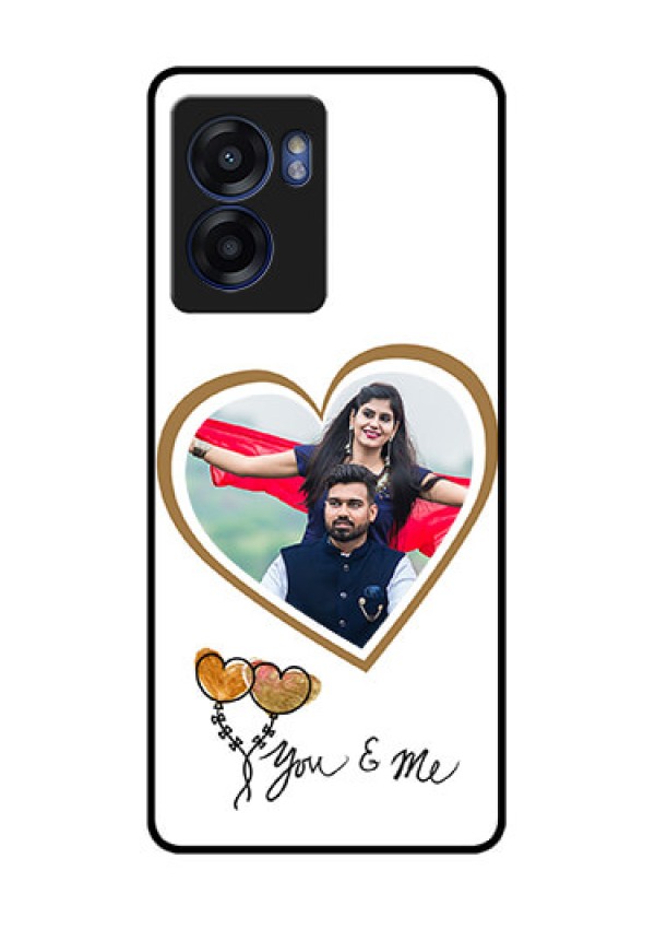 Realme Narzo 50 5G Custom Glass Mobile Case - You & Me Design