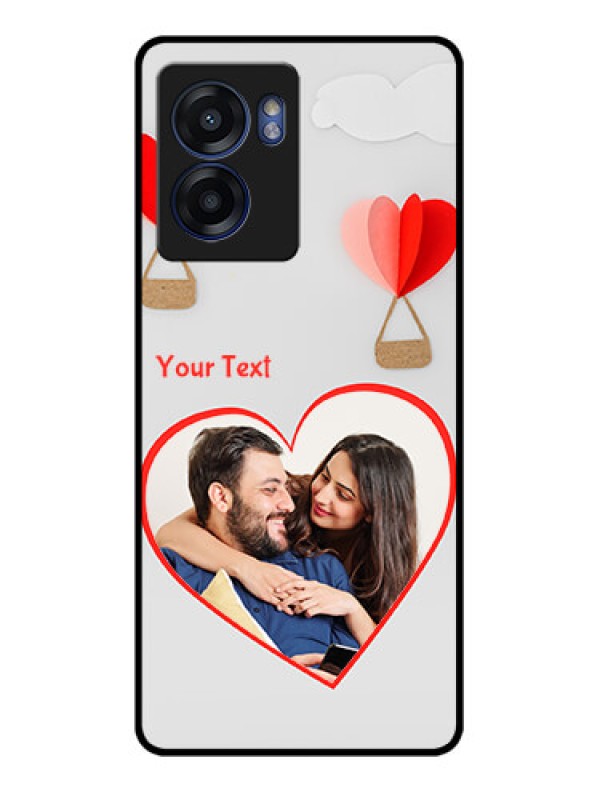 Custom Realme Narzo 50 5G Custom Glass Mobile Case - Parachute Love Design