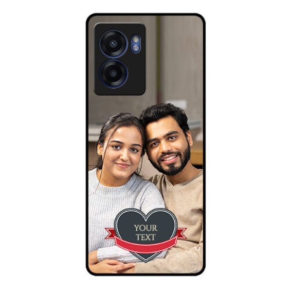 Realme Narzo 50 5G Custom Glass Phone Case - Just Married Couple Design Realme Narzo 50 5G Custom Glass Phone Case - Just Married Couple Design