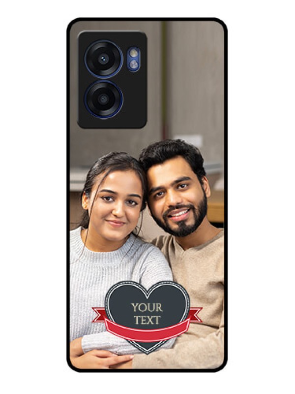 Custom Realme Narzo 50 5G Custom Glass Phone Case - Just Married Couple Design