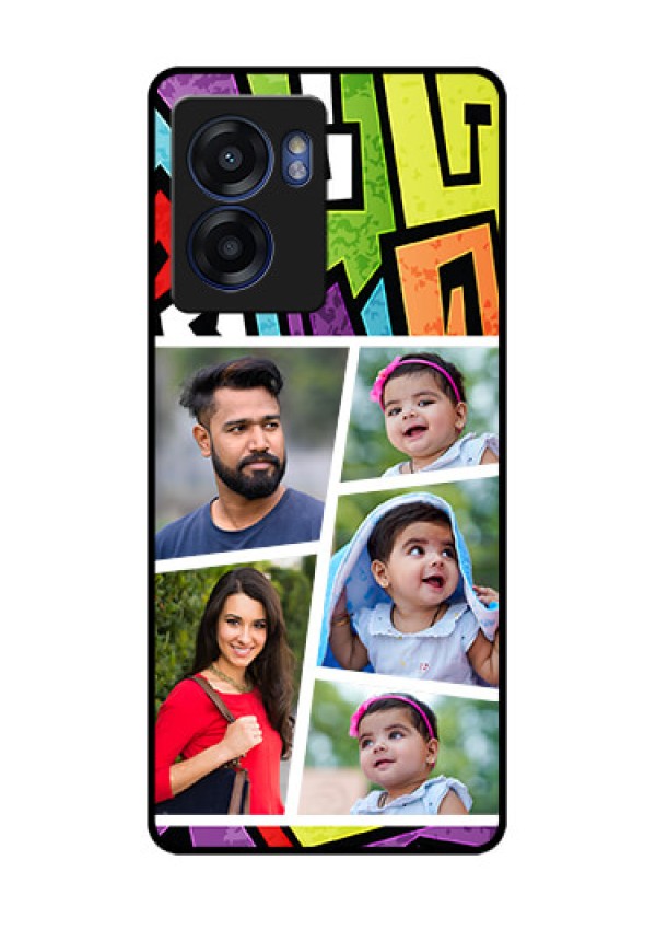 Realme Narzo 50 5G Custom Glass Phone Case - Graffiti pattern Design