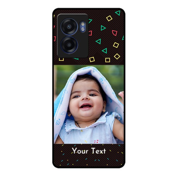 Realme Narzo 50 5G Custom Glass Phone Case - with confetti birthday design Realme Narzo 50 5G Custom Glass Phone Case - with confetti birthday design