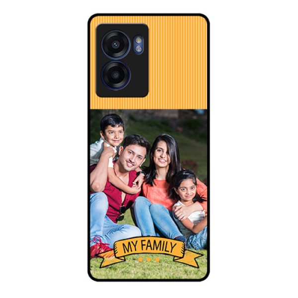 Realme Narzo 50 5G Custom Glass Phone Case - My Family Design