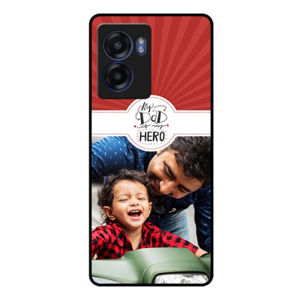 Realme Narzo 50 5G Photo Printing on Glass Case - My Dad Hero Design