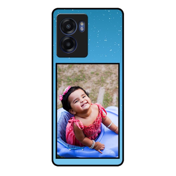 Realme Narzo 50 5G Custom Glass Mobile Case - Wave Pattern Colorful Design