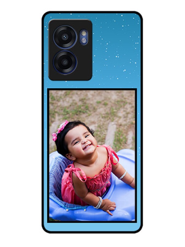 Custom Realme Narzo 50 5G Custom Glass Mobile Case - Wave Pattern Colorful Design