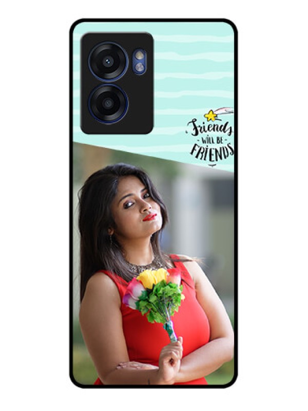 Custom Realme Narzo 50 5G Custom Glass Phone Case - Friends Picture Icon Design