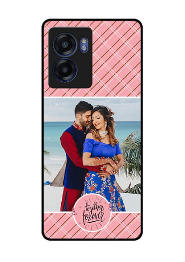 Realme Narzo 50 5G Personalized Glass Phone Case - Together Forever Design