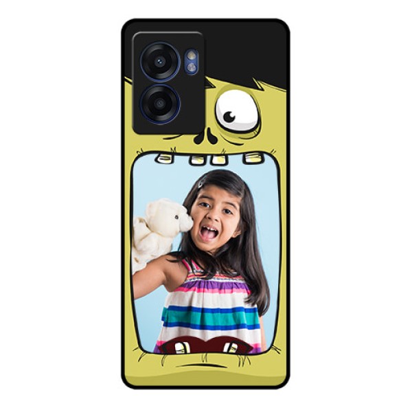 Realme Narzo 50 5G Personalized Glass Phone Case - Cartoon monster back case Design Realme Narzo 50 5G Personalized Glass Phone Case - Cartoon monster back case Design
