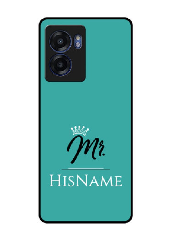 Realme Narzo 50 5G Custom Glass Phone Case Mr with Name
