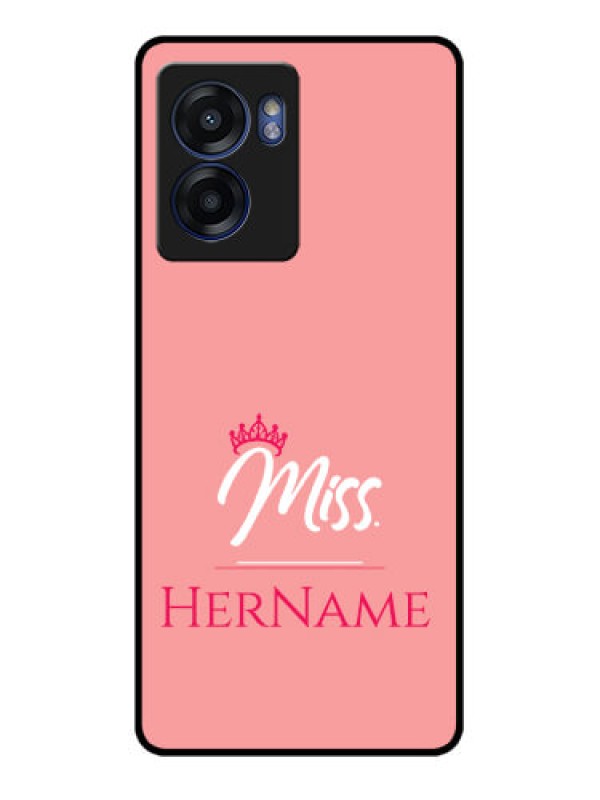 Custom Realme Narzo 50 5G Custom Glass Phone Case Mrs with Name