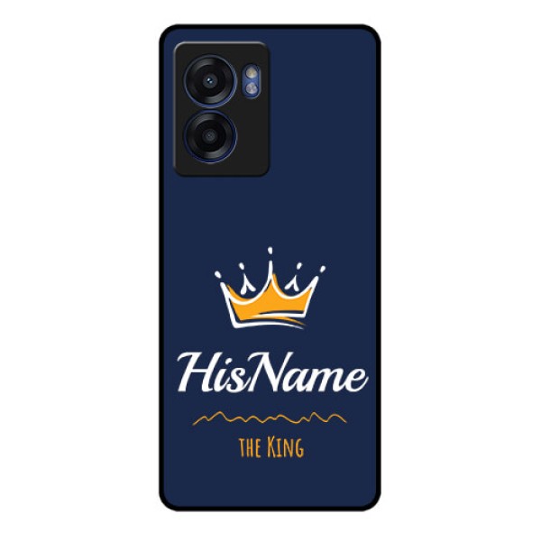 Realme Narzo 50 5G Glass Phone Case King with Name