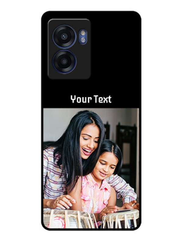 Custom Realme Narzo 50 5G Photo with Name on Glass Phone Case