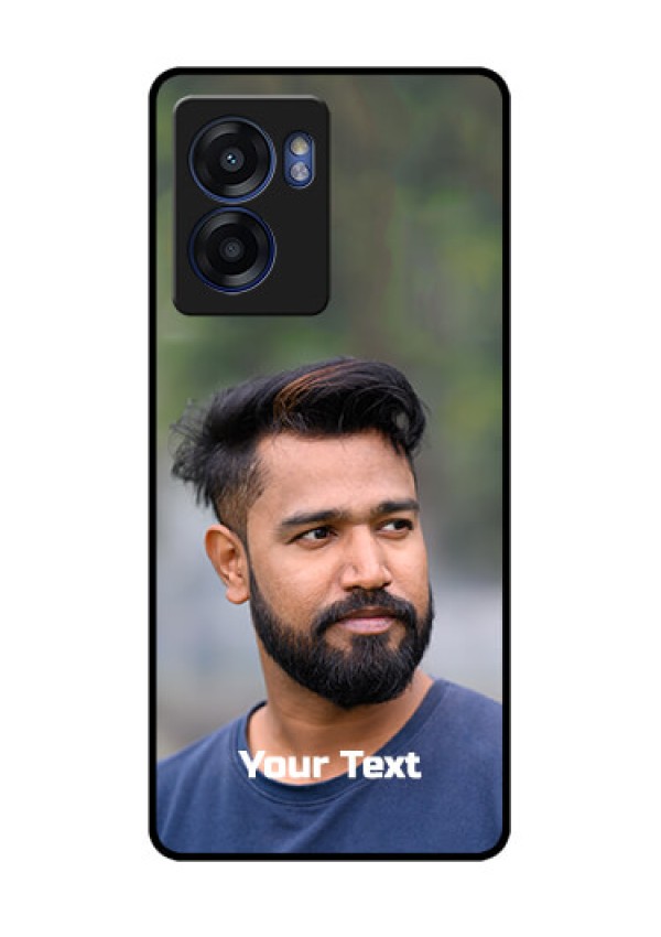 Realme Narzo 50 5G Glass Mobile Cover: Photo with Text