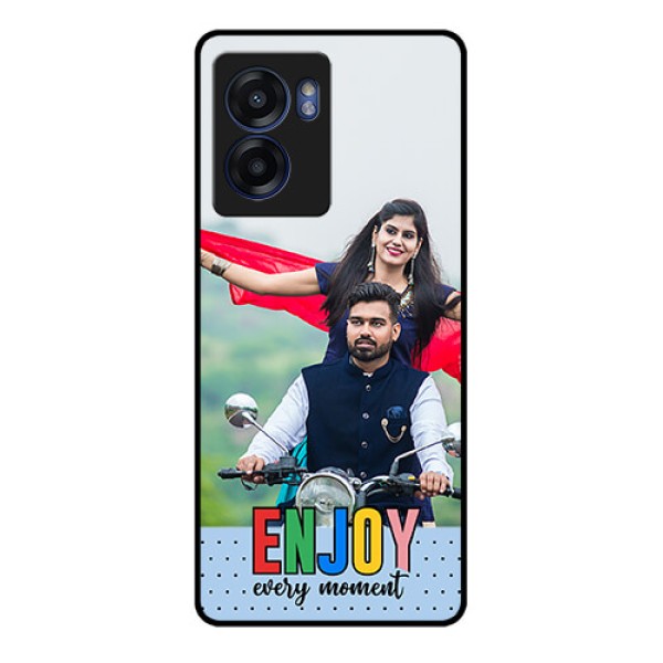 Narzo 50 5G Photo Printing on Glass Case - Enjoy Every Moment Design Narzo 50 5G Photo Printing on Glass Case - Enjoy Every Moment Design