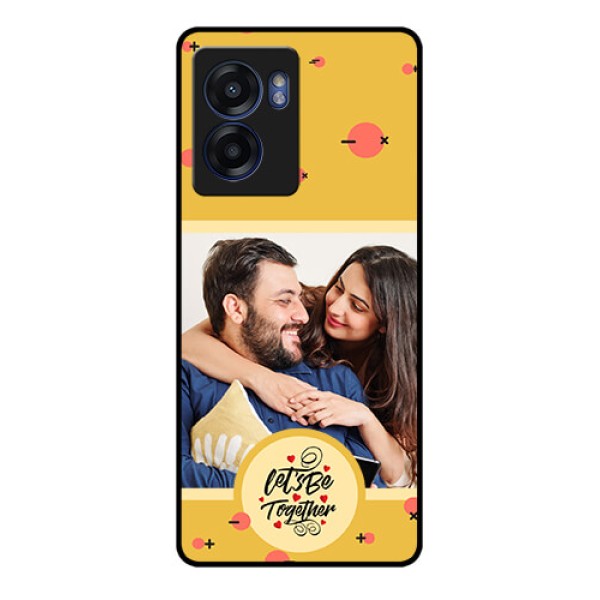 Narzo 50 5G Photo Printing on Glass Case - Lets be Together Design Narzo 50 5G Photo Printing on Glass Case - Lets be Together Design