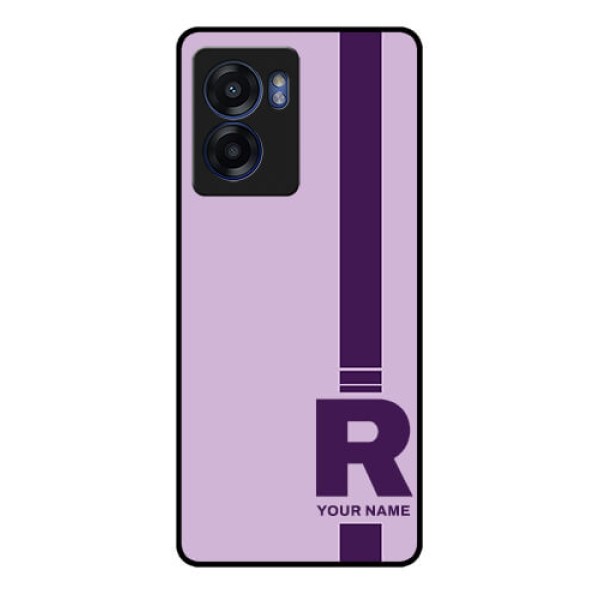 Narzo 50 5G Photo Printing on Glass Case - Simple dual tone stripe with name Design Narzo 50 5G Photo Printing on Glass Case - Simple dual tone stripe with name Design
