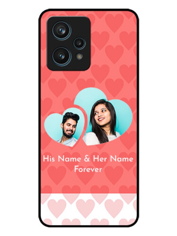 Custom Narzo 50 Pro 5G Personalized Glass Phone Case - Couple Pic Upload Design