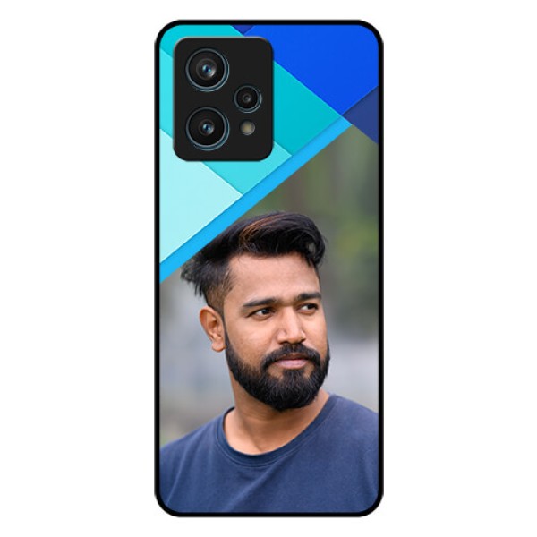 Narzo 50 Pro 5G Custom Glass Phone Case - Blue Pattern Design