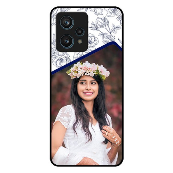 Narzo 50 Pro 5G Personalized Glass Phone Case - Premium Floral Design