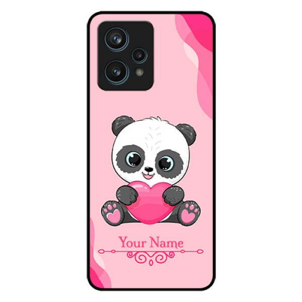 Narzo 50 Pro 5G Custom Glass Mobile Case - Cute Panda Design