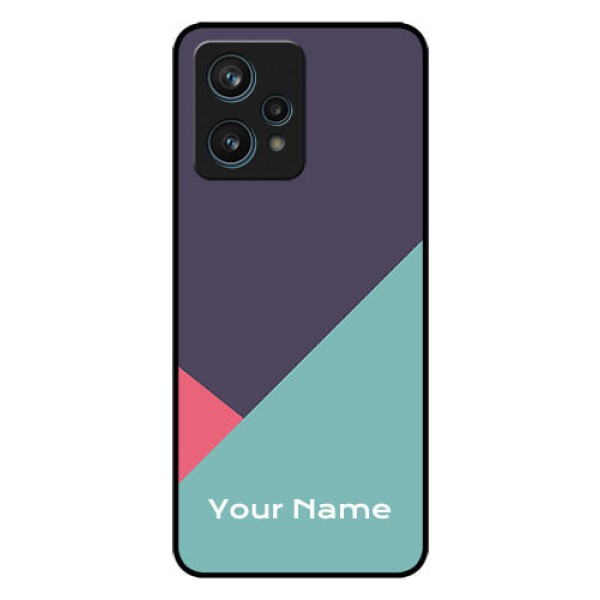 Narzo 50 Pro 5G Custom Glass Mobile Case - Tri Color abstract Design