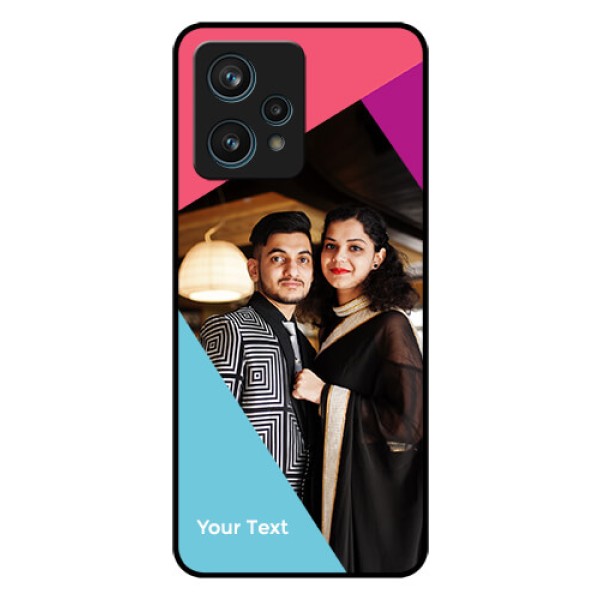 Narzo 50 Pro 5G Custom Glass Mobile Case - Stacked Triple colour Design Narzo 50 Pro 5G Custom Glass Mobile Case - Stacked Triple colour Design