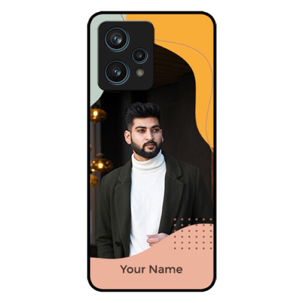 Narzo 50 Pro 5G Personalized Glass Phone Case - Tri-coloured overlay design Narzo 50 Pro 5G Personalized Glass Phone Case - Tri-coloured overlay design