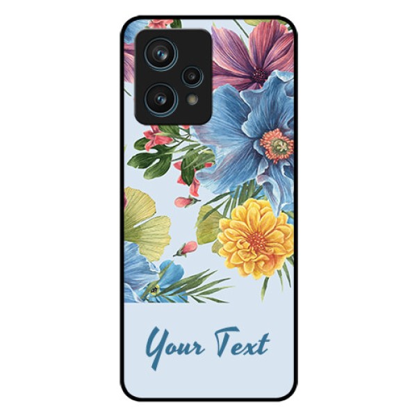 Narzo 50 Pro 5G Custom Glass Mobile Case - Stunning Watercolored Flowers Painting Design