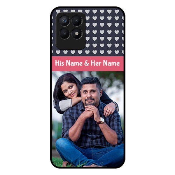 Realme Narzo 50 Custom Glass Mobile Case - Love Symbols Design