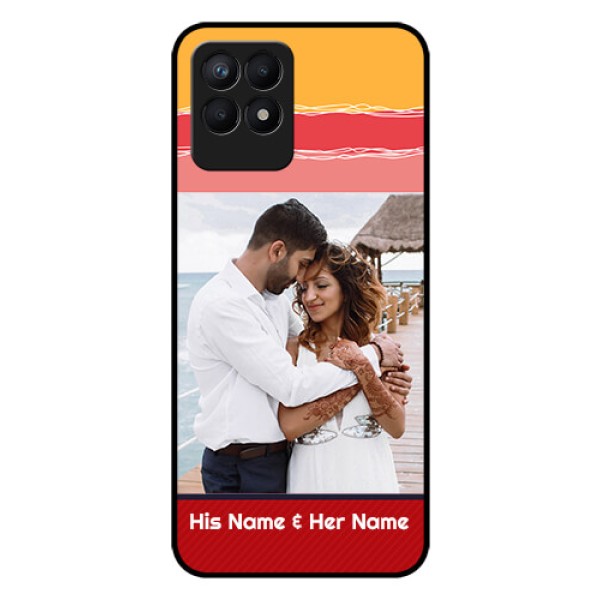 Realme Narzo 50 Custom Glass Mobile Case - Colorful Case Design