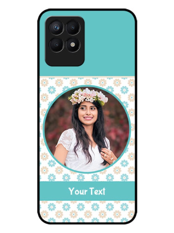 Custom Realme Narzo 50 Custom Glass Mobile Case - Beautiful Flowers Design