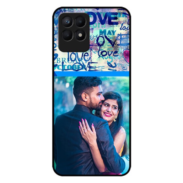 Realme Narzo 50 Custom Glass Mobile Case - Colorful Love Design