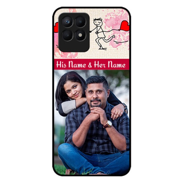 Realme Narzo 50 Photo Printing on Glass Case - You and Me Case Design Realme Narzo 50 Photo Printing on Glass Case - You and Me Case Design