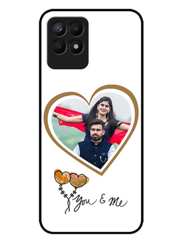 Custom Realme Narzo 50 Custom Glass Mobile Case - You & Me Design