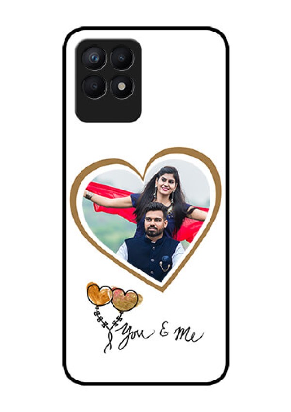 Realme Narzo 50 Custom Glass Mobile Case - You & Me Design