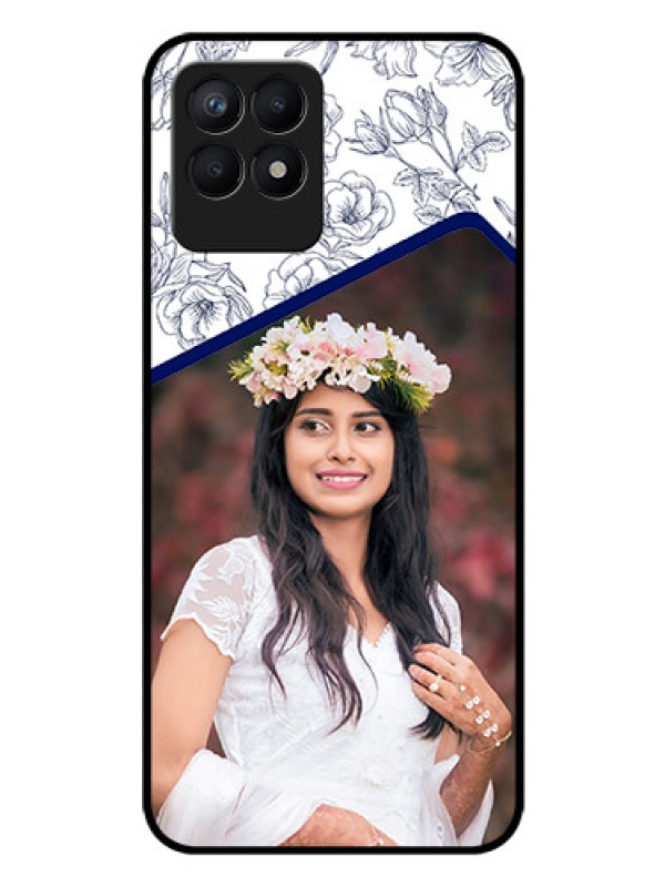 Custom Realme Narzo 50 Personalized Glass Phone Case - Premium Floral Design
