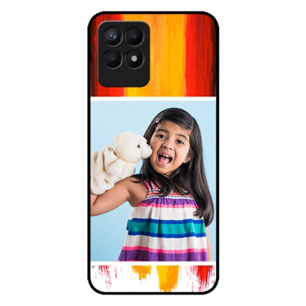 Realme Narzo 50 Personalized Glass Phone Case - Multi Color Design