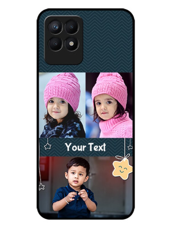 Custom Realme Narzo 50 Custom Glass Mobile Case - Hanging Stars Design