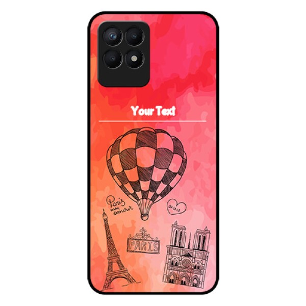 Realme Narzo 50 Custom Glass Phone Case - Paris Theme Design