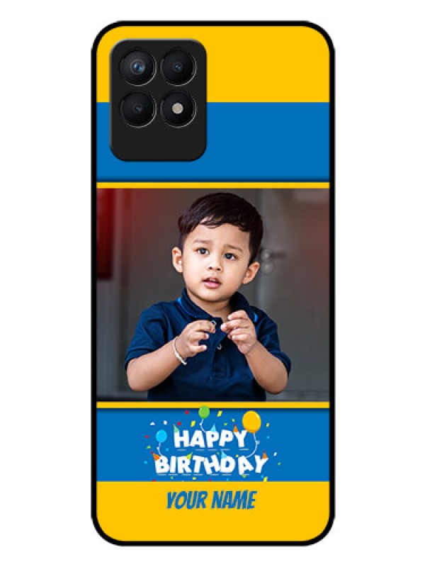 Custom Realme Narzo 50 Custom Glass Mobile Case - Birthday Wishes Design