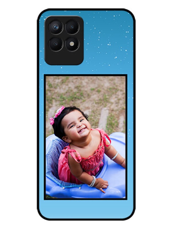 Custom Realme Narzo 50 Custom Glass Mobile Case - Wave Pattern Colorful Design