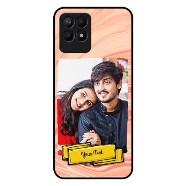 Realme Narzo 50 Personalized Glass Phone Case - Marble Texture Design Realme Narzo 50 Personalized Glass Phone Case - Marble Texture Design