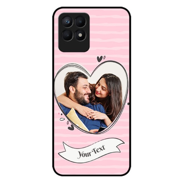 Realme Narzo 50 Custom Glass Phone Case - Vintage Heart Design