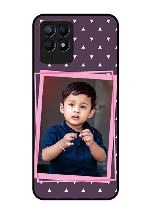 Realme Narzo 50 Custom Glass Mobile Case - Triangle Pattern Dotted Design