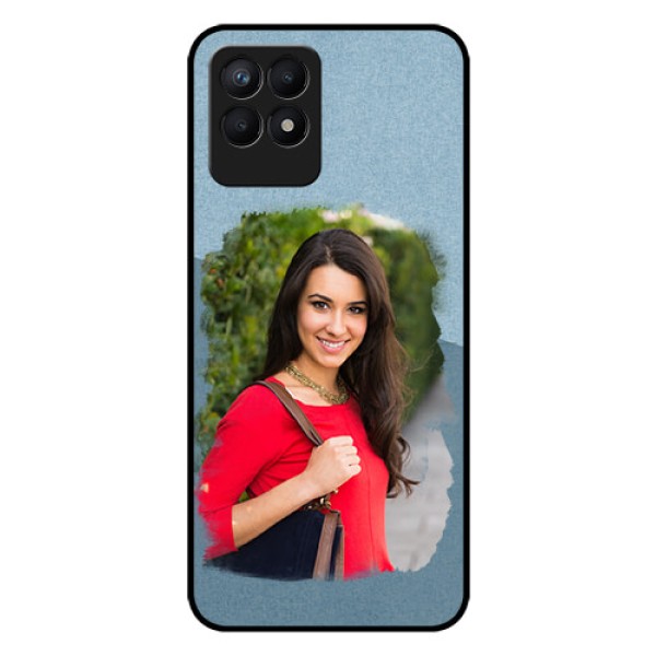 Realme Narzo 50 Custom Glass Mobile Case - Grunge Line Art Design